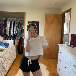 Dark grey cozy shorts